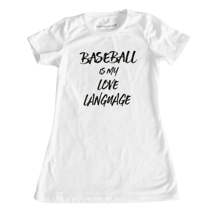 Baseball Is My Love Language Tee