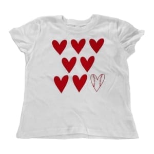 Baseball Hearts T-shirt