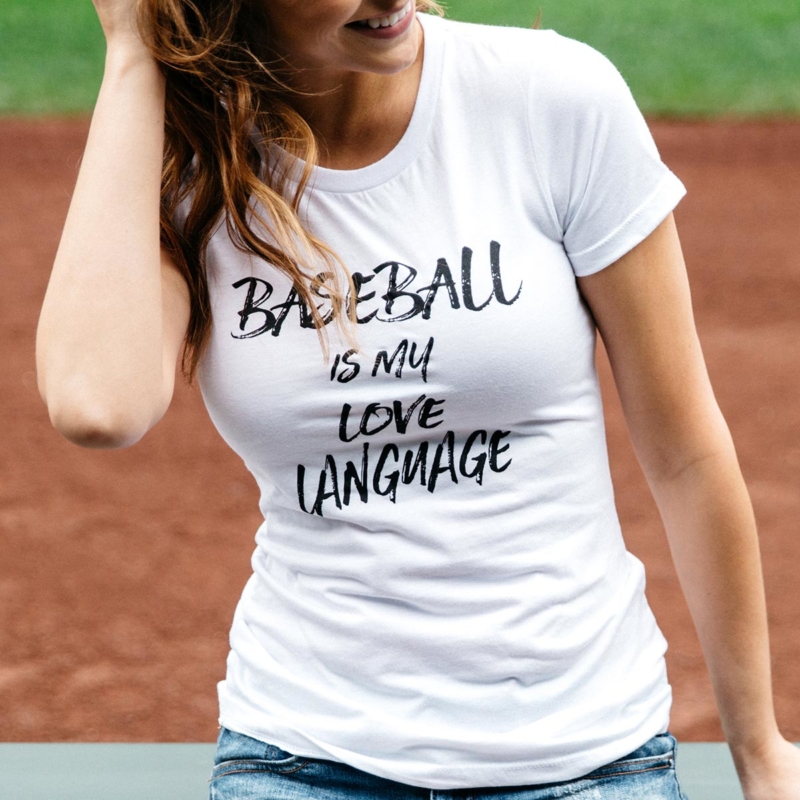 Baseball Is My Love Language T-shirt
