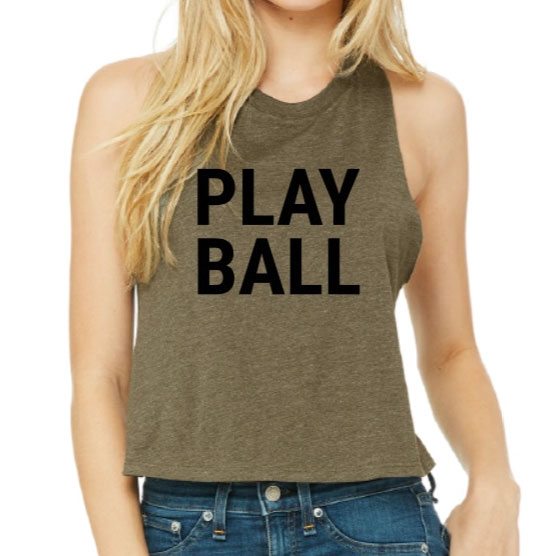 Play Ball Crop Top
